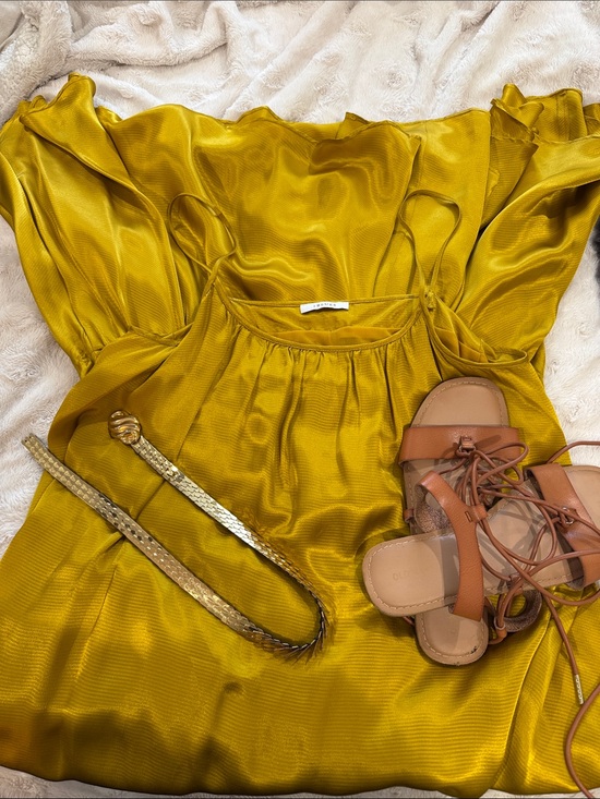MaxMara Dresses & Skirts - Liquid Gold Satin Dress